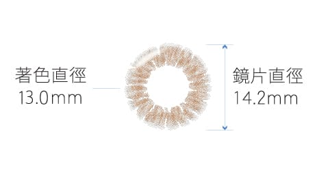 暮光褐著色直徑13.0mm